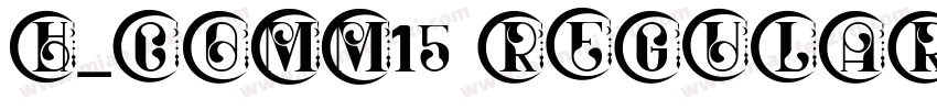 H_COMM15 Regular字体转换